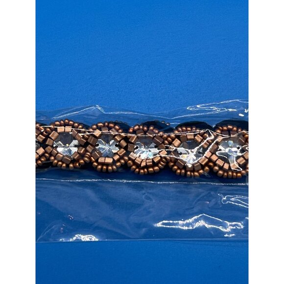 Hippie Costume Set With Fringe Vest Feather Earrings Beaded Headband & Round Sun - Picture 8 of 10